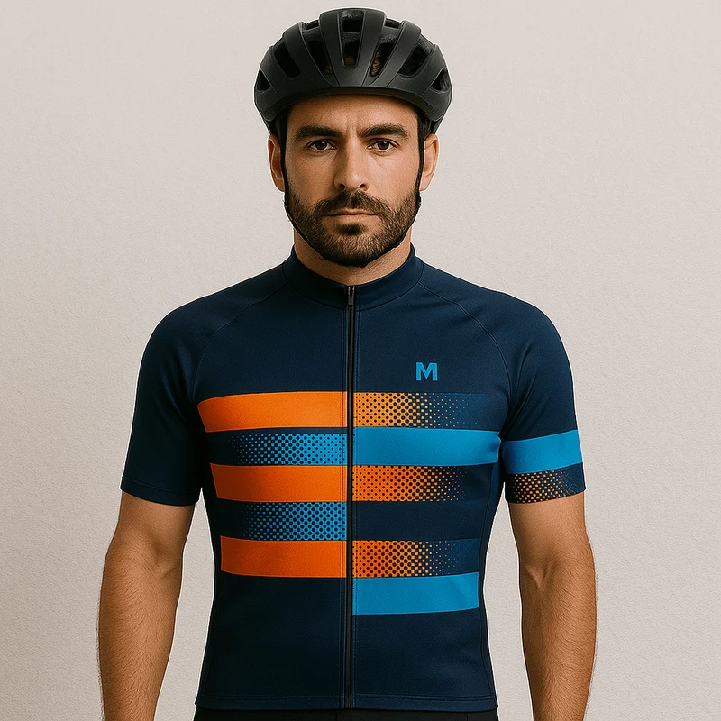 Men's Blue Shift Cycling Jersey