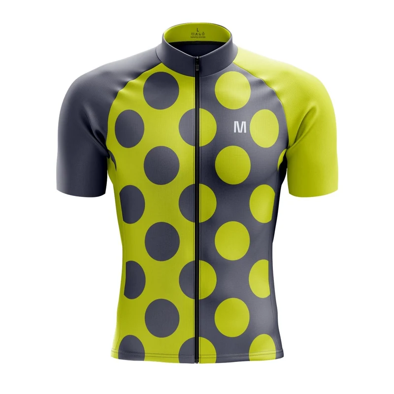 Men's Green Dots Cycling Jersey