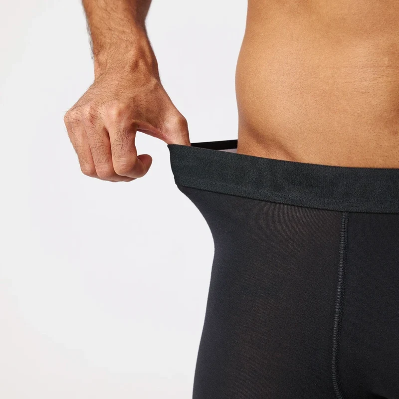 Lange Boxershorts ohne Logo | Mix (Rot/Olive/Blau)