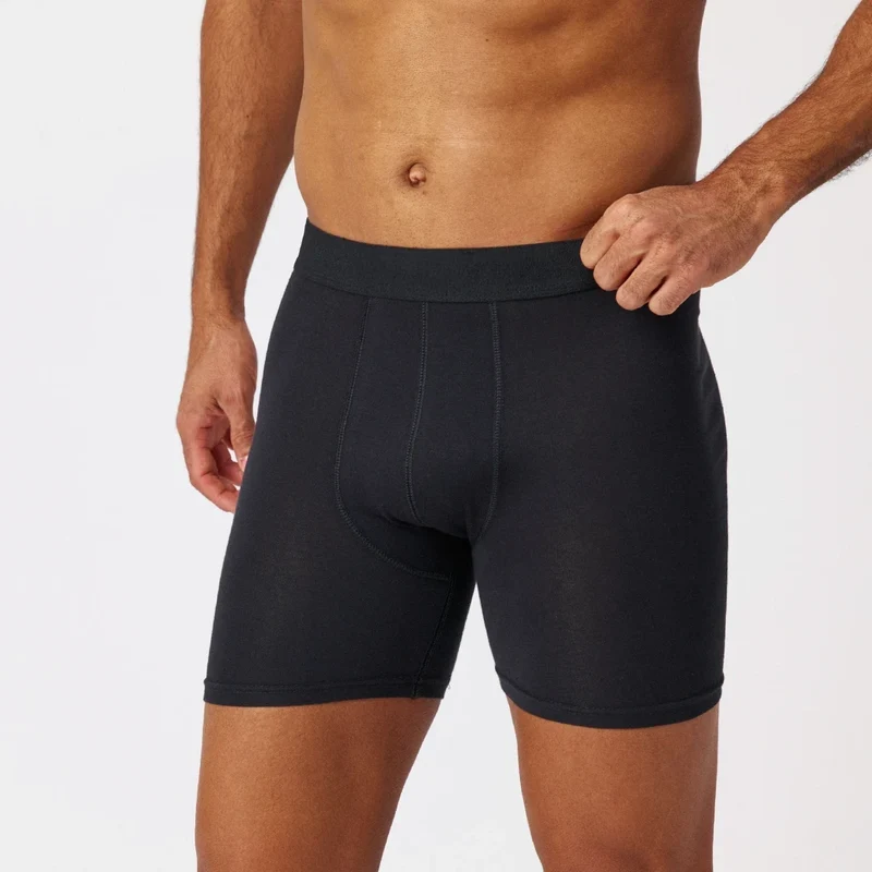 Lange Boxershorts ohne Logo | Mix (Rot/Olive/Blau)