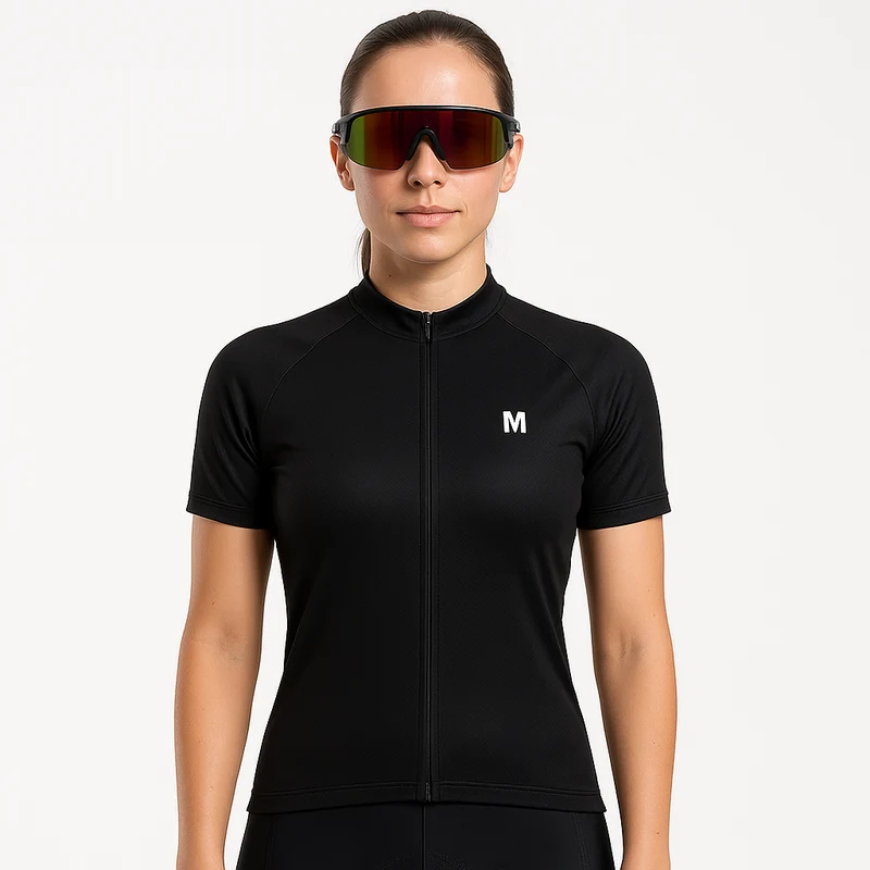 Women's Black Cycling Jersey