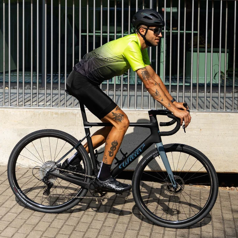 Men's Yellow Gradient Cycling Jersey or Bibs