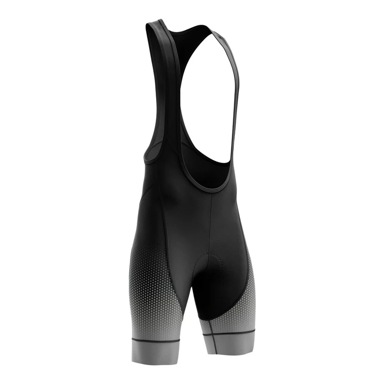 Men's Grey Gradient Cycling Bib Shorts