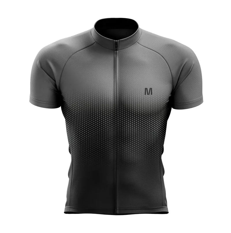Men's Grey Gradient Cycling Jersey