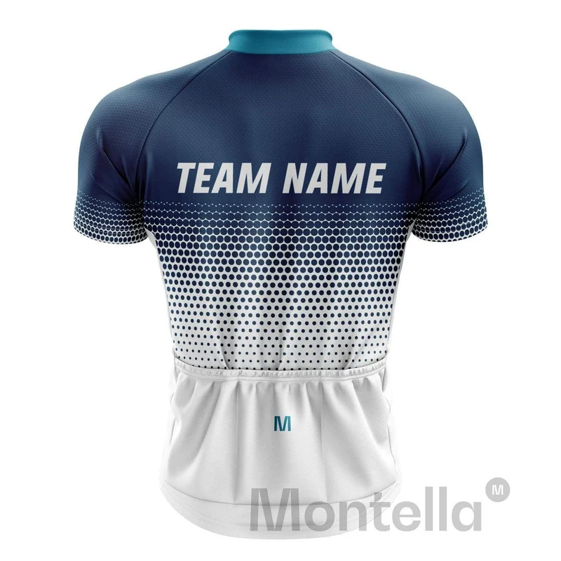Custom Blue Cycling Team Jersey or Bibs