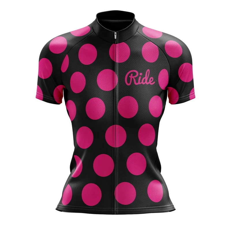 Women's Pink Dots Cycling Jersey