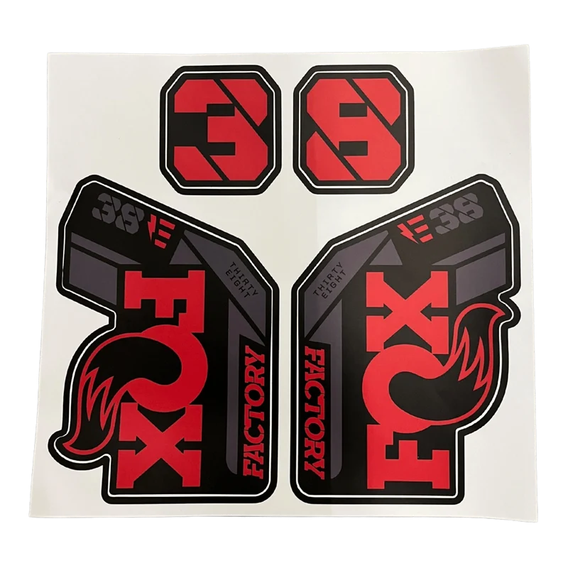 FOX 38 Factory E-Bike Decal - Red Limited