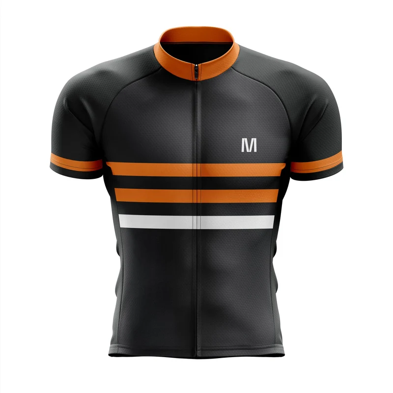Men's Orange Pro Cycling Jersey