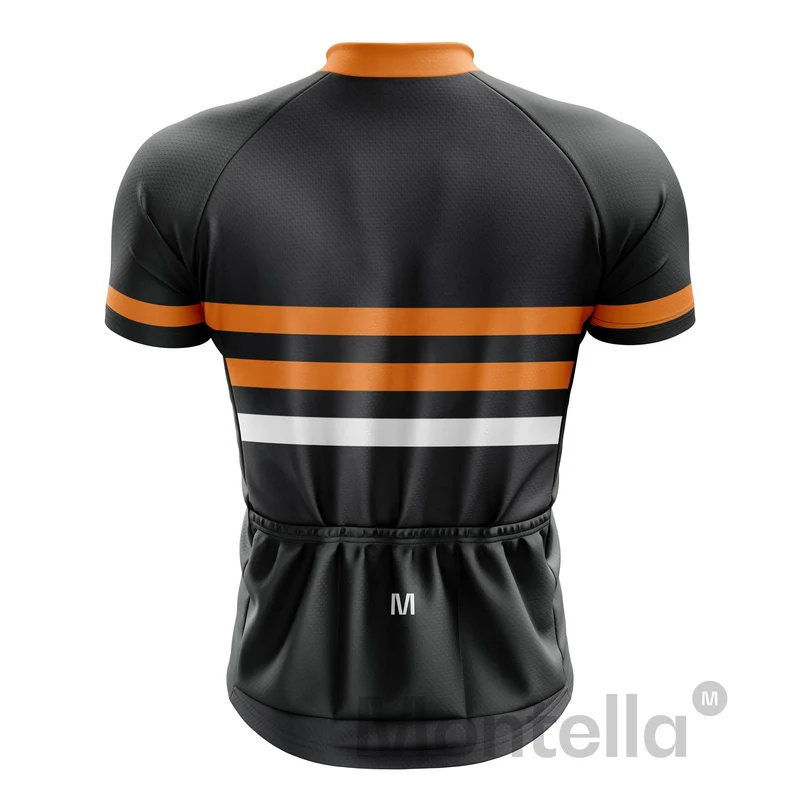 Men's Orange Pro Cycling Jersey