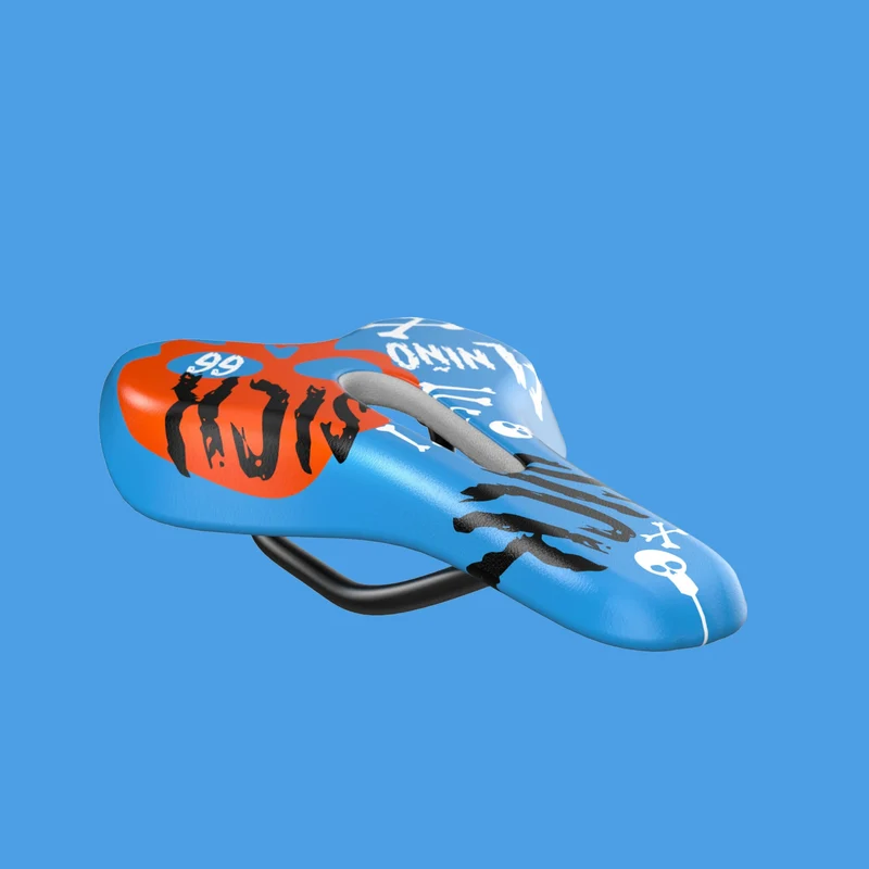 66sick El Niño Sattel Blue | 135mm Breite
