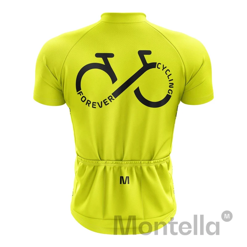 Cycling Forever Men's Yellow Cycling Jersey or Bibs