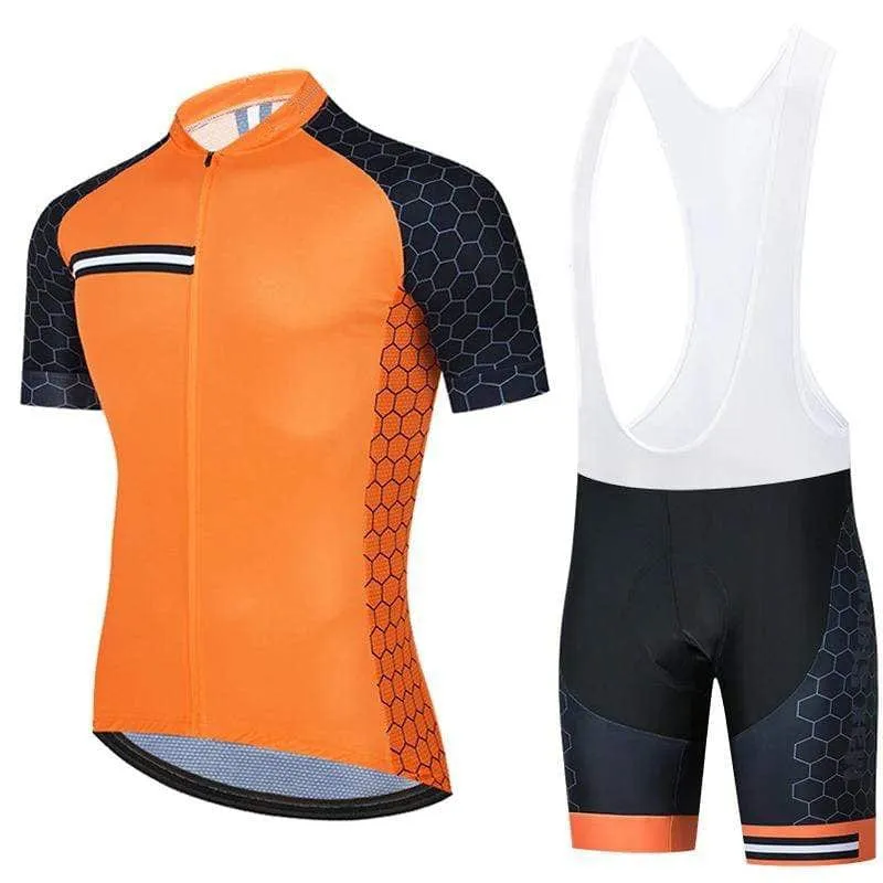 Men's Orange Pro Cycling Jersey or Bibs