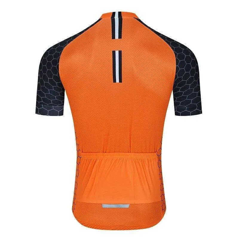 Men's Orange Pro Cycling Jersey or Bibs
