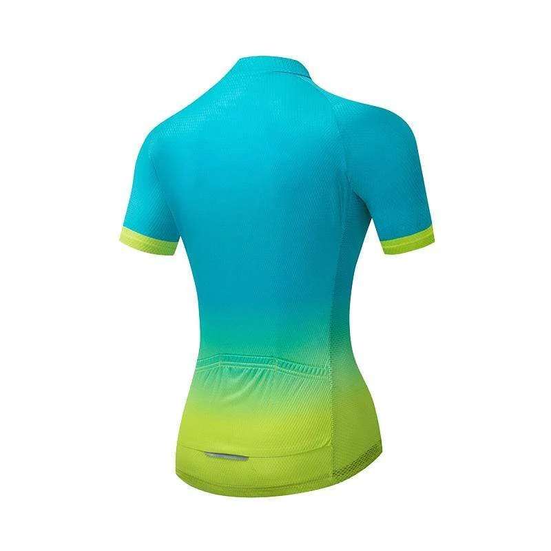 Women's Pink Gradient Cycling Jersey