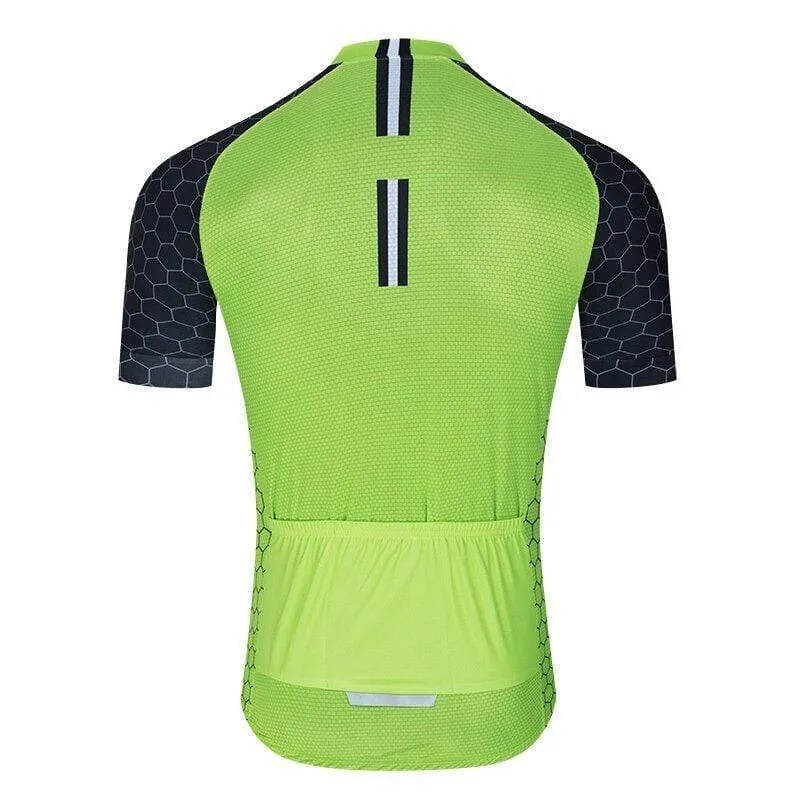 Men's Green Pro Cycling Jersey or Bibs