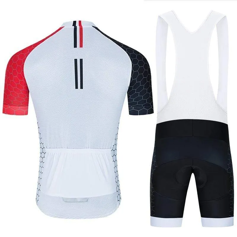 Men's White Pro Cycling Jersey or Bibs