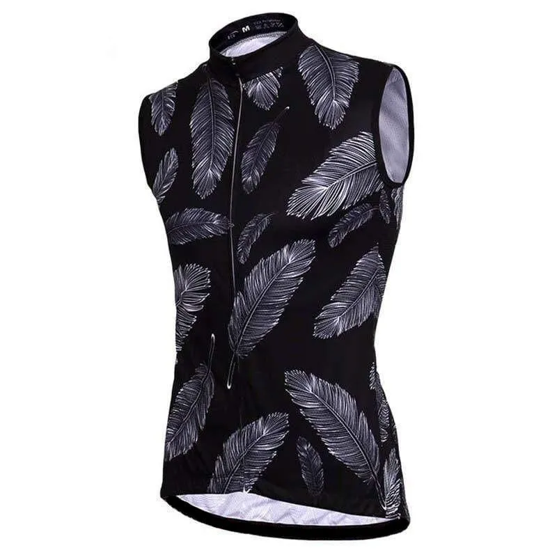 Men's Sleeveless Feathers Cycling Jersey