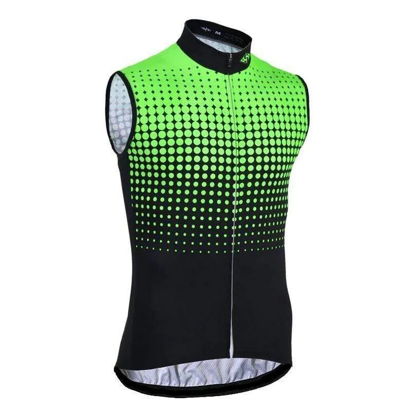 Men's Sleeveless Hi Vis Cycling Jersey
