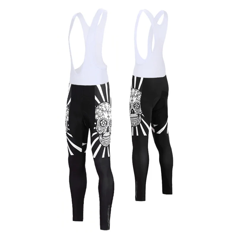 Men's Skull Bib Cycling Pants