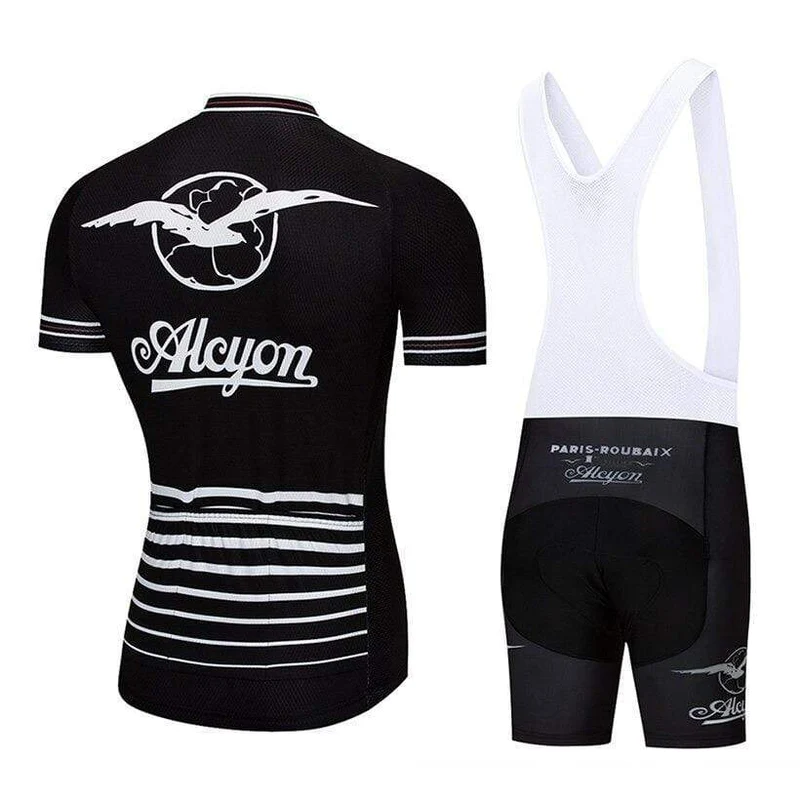 Retro Paris-Roubaix Alcyon Cycling Jersey or Bibs