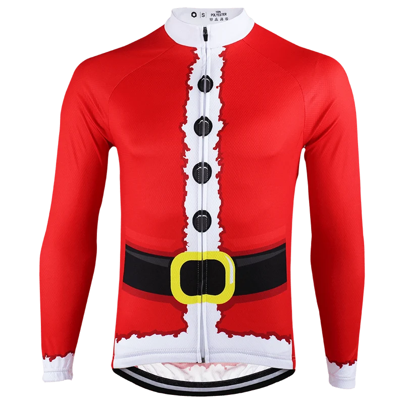 Santa Claus Long Sleeve Cycling Jersey