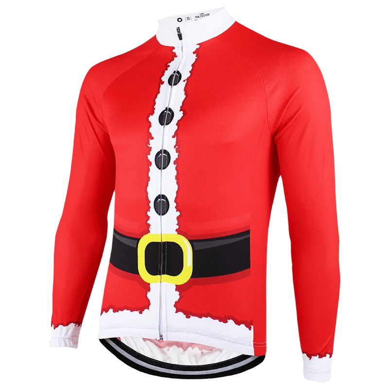 Santa Claus Long Sleeve Cycling Jersey