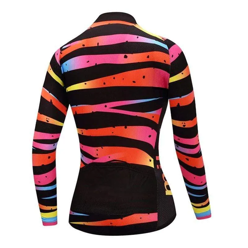 Women's Tiger Long Sleeve Cycling Jersey