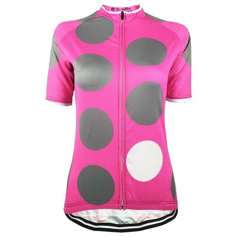 Women's Pink Dots Cycling Jersey