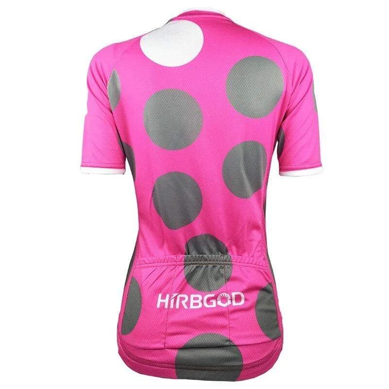 Women's Pink Dots Cycling Jersey