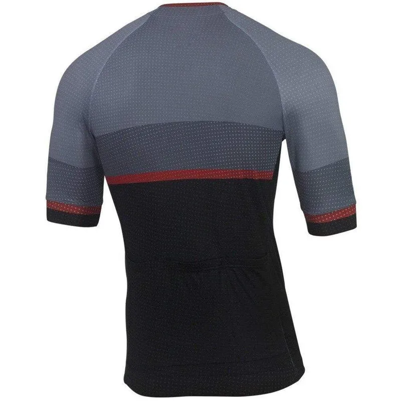 Grey Stylish Men's Cycling Jersey