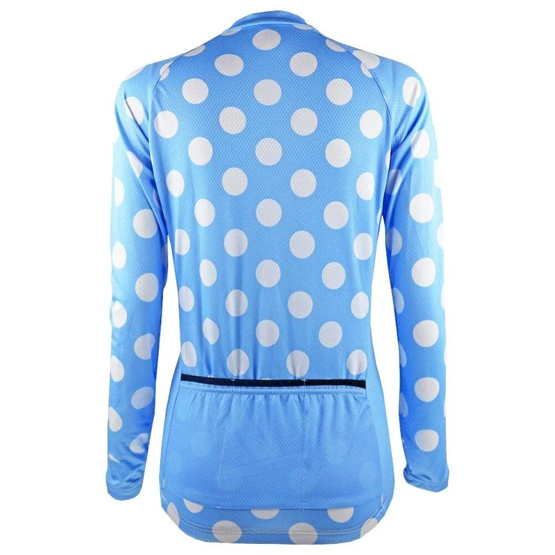 Women's Blue Thermal Cycling Jersey