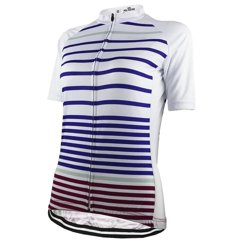 Women's Navy Stripes Cycling Jersey