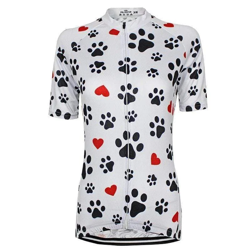 Women's Dog Paws Cycling Jersey