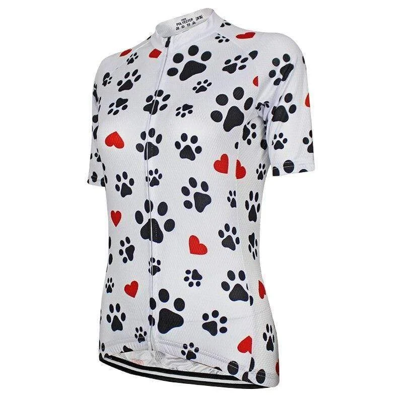 Women's Dog Paws Cycling Jersey