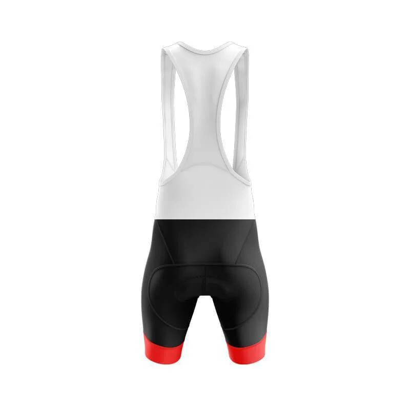 Men's Cycling Bib Shorts with Red detail
