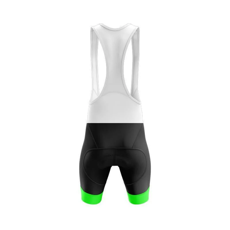 Men's Cycling Bib Shorts with Green detail