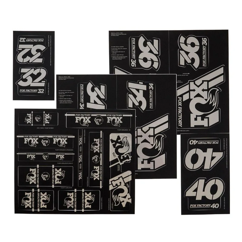 2019 FOX Heritage Decal Kit Fork & Shock | bis MY20 | Stealth