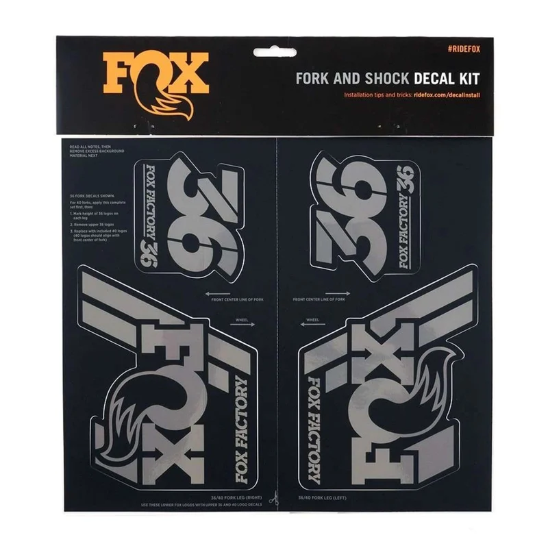 2019 FOX Heritage Decal Kit Fork & Shock | bis MY20 | Stealth