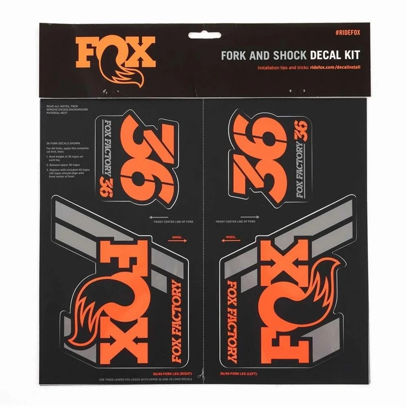 2019 FOX Heritage Decal Kit Fork & Shock | bis MY20 | Orange