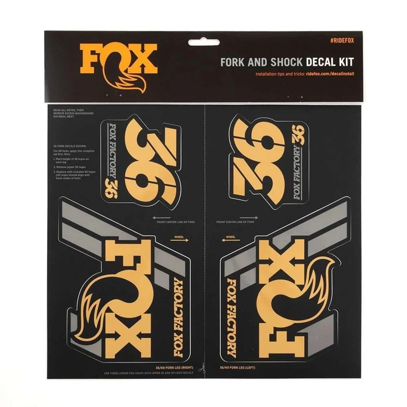 2019 FOX Heritage Decal Kit Fork & Shock | bis MY20 | Gold