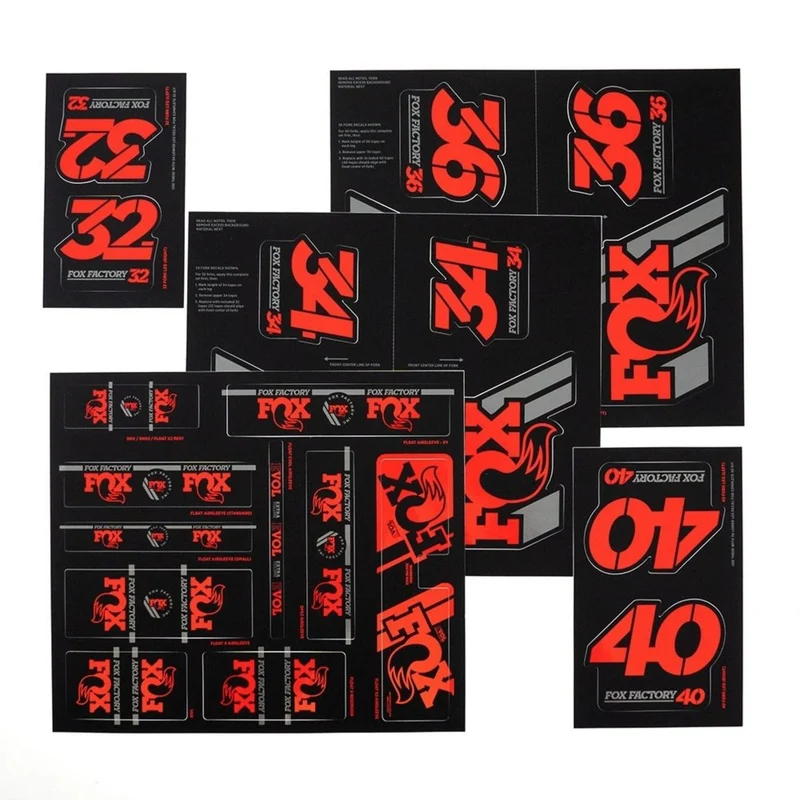 2019 FOX Heritage Decal Kit Fork & Shock | bis MY20 | Red