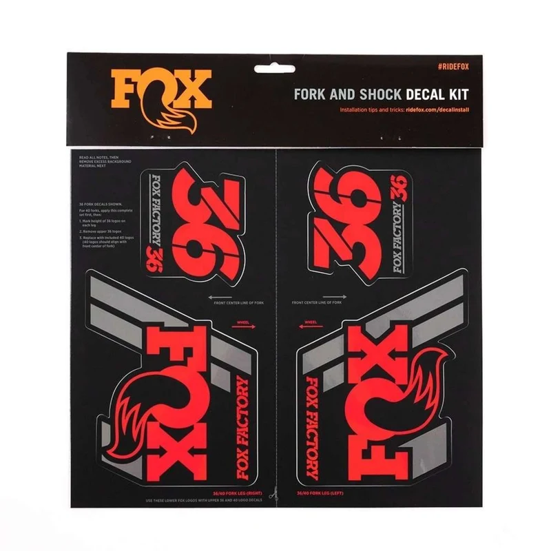 2019 FOX Heritage Decal Kit Fork & Shock | bis MY20 | Red