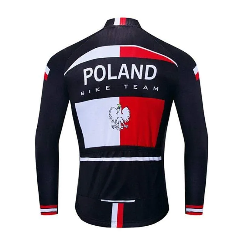 Poland Winter Fleece Cycling Jersey