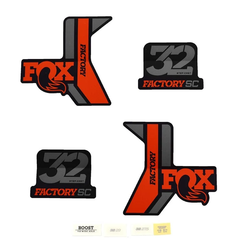 Decal Kit: 2017, 32 SC, Factory, Orange, Matte Blk Bkgrnd