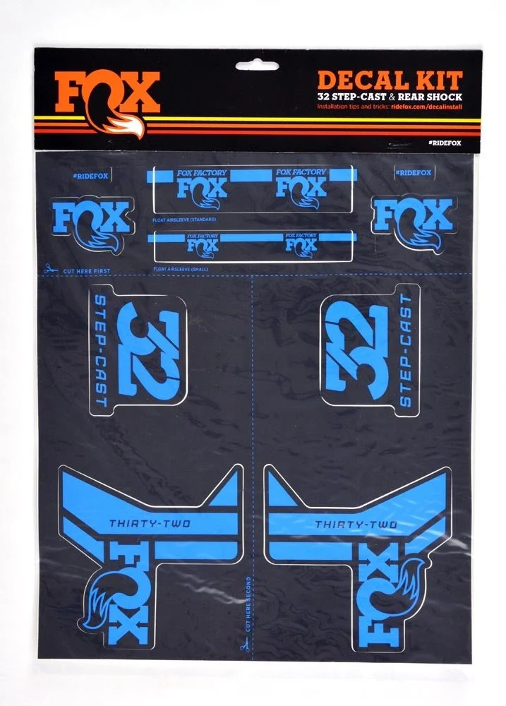 FOX Decal 2017 AM Step-Cast Kit, Blue