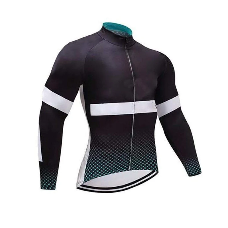 Men's Thermal Winter Cycling Jersey and Bib Pants