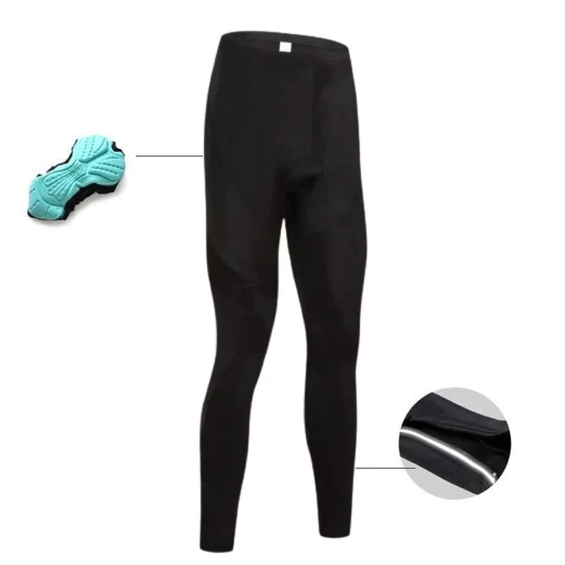 Women's Black Gel Padded Cycle Pants