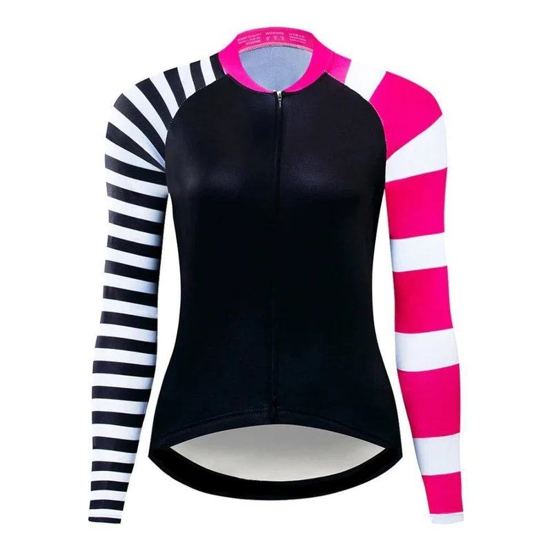 Women's Race & Dots Long Sleeve Cycling Jersey