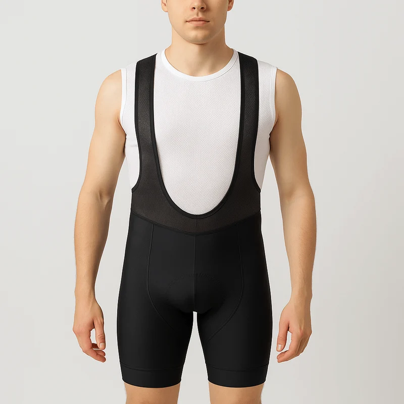 Men's Pro Band Black Gel Padded Bib Shorts