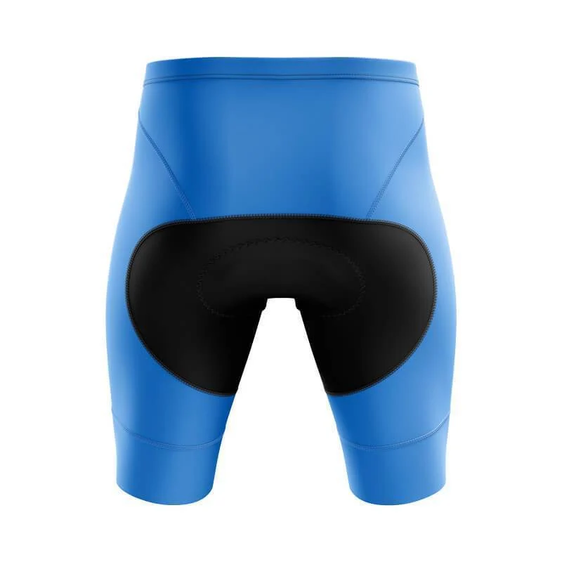 Women's Blue Padded Cycling Shorts